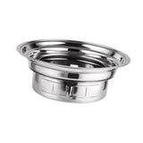 Maxbell Round Barbecue Grill Furnace Outdoor Grill for Backyard Outdoor Indoor Beach Style A