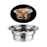 Maxbell Round Barbecue Grill Furnace Outdoor Grill for Backyard Outdoor Indoor Beach Style A