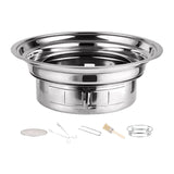 Maxbell Round Barbecue Grill Furnace Outdoor Grill for Backyard Outdoor Indoor Beach Style B