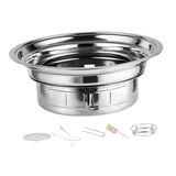 Maxbell Round Barbecue Grill Furnace Outdoor Grill for Backyard Outdoor Indoor Beach Style B