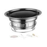 Maxbell Round Barbecue Grill Furnace Outdoor Grill for Backyard Outdoor Indoor Beach Style D