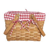 Picnic Basket Rustic Portable Fruit Bread Basket for Camping Kitchen Outdoor S