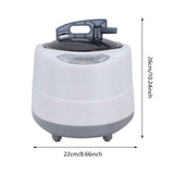 Maxbell Sauna Steamer Pot 2L EU Plug Large Capacity Portable Steam Generator for SPA