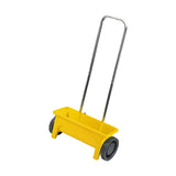 Maxbell Hand Push Seed Spreader Manure Spreader Drop Spreader for Ice Melt Lawn Salt