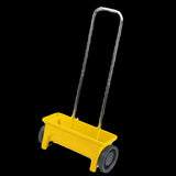 Maxbell Hand Push Seed Spreader Manure Spreader Drop Spreader for Ice Melt Lawn Salt