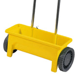 Maxbell Hand Push Seed Spreader Manure Spreader Drop Spreader for Ice Melt Lawn Salt