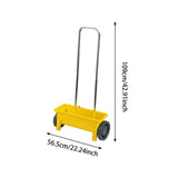 Maxbell Hand Push Seed Spreader Manure Spreader Drop Spreader for Ice Melt Lawn Salt