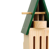 Maxbell Butterfly House with Feeder Easy to Install Versatile Wood Butterfly Shelter