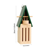 Maxbell Butterfly House with Feeder Easy to Install Versatile Wood Butterfly Shelter