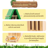 Maxbell Butterfly House and Feeder Easy to Clean Versatile Natural Butterfly Habitat