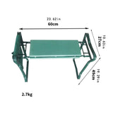 Maxbell Garden Kneeler Seat Green Multipurpose Compact Thick Sponge Padding Foldable Style A