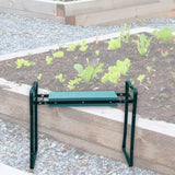 Maxbell Garden Kneeler Seat Green Multipurpose Compact Thick Sponge Padding Foldable Style A