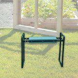Maxbell Garden Kneeler Seat Green Multipurpose Compact Thick Sponge Padding Foldable Style A
