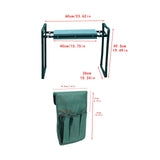 Maxbell Garden Kneeler Seat Green Multipurpose Compact Thick Sponge Padding Foldable Style B