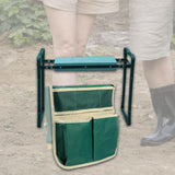 Maxbell Garden Kneeler Seat Green Multipurpose Compact Thick Sponge Padding Foldable Style C
