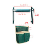 Maxbell Garden Kneeler Seat Green Multipurpose Compact Thick Sponge Padding Foldable Style C