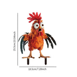Maxbell Animal Statue Crafts Acrylic Gifts DIY Outdoor Garden Figurine for Courtyard Chicken