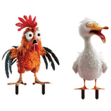 Maxbell Animal Statue Crafts Acrylic Gifts DIY Outdoor Garden Figurine for Courtyard Chicken