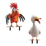 Maxbell Animal Statue Crafts Acrylic Gifts DIY Outdoor Garden Figurine for Courtyard Chicken