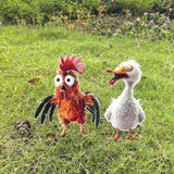 Maxbell Animal Statue Crafts Acrylic Gifts DIY Outdoor Garden Figurine for Courtyard Duck