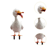 Maxbell Animal Statue Crafts Acrylic Gifts DIY Outdoor Garden Figurine for Courtyard Duck