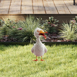 Maxbell Animal Statue Crafts Acrylic Gifts DIY Outdoor Garden Figurine for Courtyard Duck