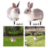 Maxbell Rabbit Animal Statue Stake Garden Rabbit Decoration for Porch Backyard Patio Style A