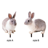 Maxbell Rabbit Animal Statue Stake Garden Rabbit Decoration for Porch Backyard Patio Style A