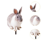 Maxbell Rabbit Animal Statue Stake Garden Rabbit Decoration for Porch Backyard Patio Style A