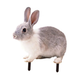 Maxbell Rabbit Animal Statue Stake Garden Rabbit Decoration for Porch Backyard Patio Style B