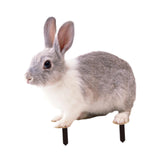 Maxbell Rabbit Animal Statue Stake Garden Rabbit Decoration for Porch Backyard Patio Style B