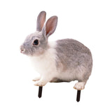 Maxbell Rabbit Animal Statue Stake Garden Rabbit Decoration for Porch Backyard Patio Style B
