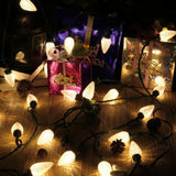 33 Feet C9 Christmas String Lights US 110V Plug Multipurpose Xmas Decoration Warm White Light