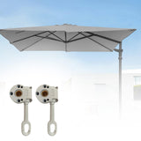 Maxbell 2 Pieces Outdoor Awning Gear Universal Aluminum Alloy Awning Drive Gear