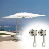 Maxbell 2 Pieces Outdoor Awning Gear Universal Aluminum Alloy Awning Drive Gear