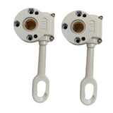Maxbell 2 Pieces Outdoor Awning Gear Universal Aluminum Alloy Awning Drive Gear