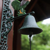Maxbell Metal Wall Mount Rooster Welcome Bell Door Bell for Outside Farmhouse Sturdy