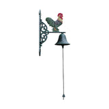 Maxbell Metal Wall Mount Rooster Welcome Bell Door Bell for Outside Farmhouse Sturdy