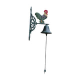 Maxbell Metal Wall Mount Rooster Welcome Bell Door Bell for Outside Farmhouse Sturdy