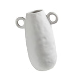 Maxbell Ceramic White Flower Vase for Living Room Decor Coffee Table Decor Bookshelf 20cmx27.5cm