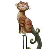 Maxbell Animal Rocker Garden Stake Entryway Porch Yard Lover Gift Farm Art Sculpture Cat 26x12x145cm