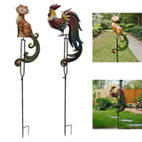 Maxbell Animal Rocker Garden Stake Entryway Porch Yard Lover Gift Farm Art Sculpture Cat 26x12x145cm