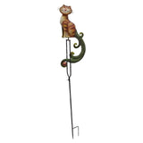 Maxbell Animal Rocker Garden Stake Entryway Porch Yard Lover Gift Farm Art Sculpture Cat 26x12x145cm