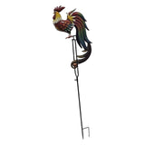 Maxbell Animal Rocker Garden Stake Entryway Porch Yard Lover Gift Farm Art Sculpture Chick 31x12x146cm