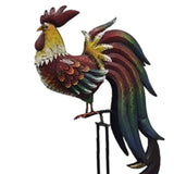Maxbell Animal Rocker Garden Stake Entryway Porch Yard Lover Gift Farm Art Sculpture Chick 31x12x146cm