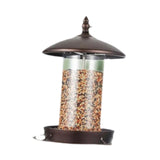 Maxbell Outdoor Hanging Wild Bird Feeder Sturdy Functional for Courtyards Round Roof