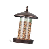 Maxbell Outdoor Hanging Wild Bird Feeder Sturdy Functional for Courtyards Round Roof