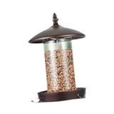 Maxbell Outdoor Hanging Wild Bird Feeder Sturdy Functional for Courtyards Round Roof