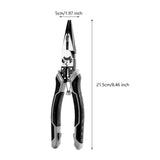 Maxbell Multipurpose Wire Strippers Sturdy Wire Cutter for Crimping Cutting Screwing Nose Pliers