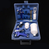Maxbell Air Spray Sets Handheld Auto Painting for Art Automotive Cars blue nozzle 1.4 0.8